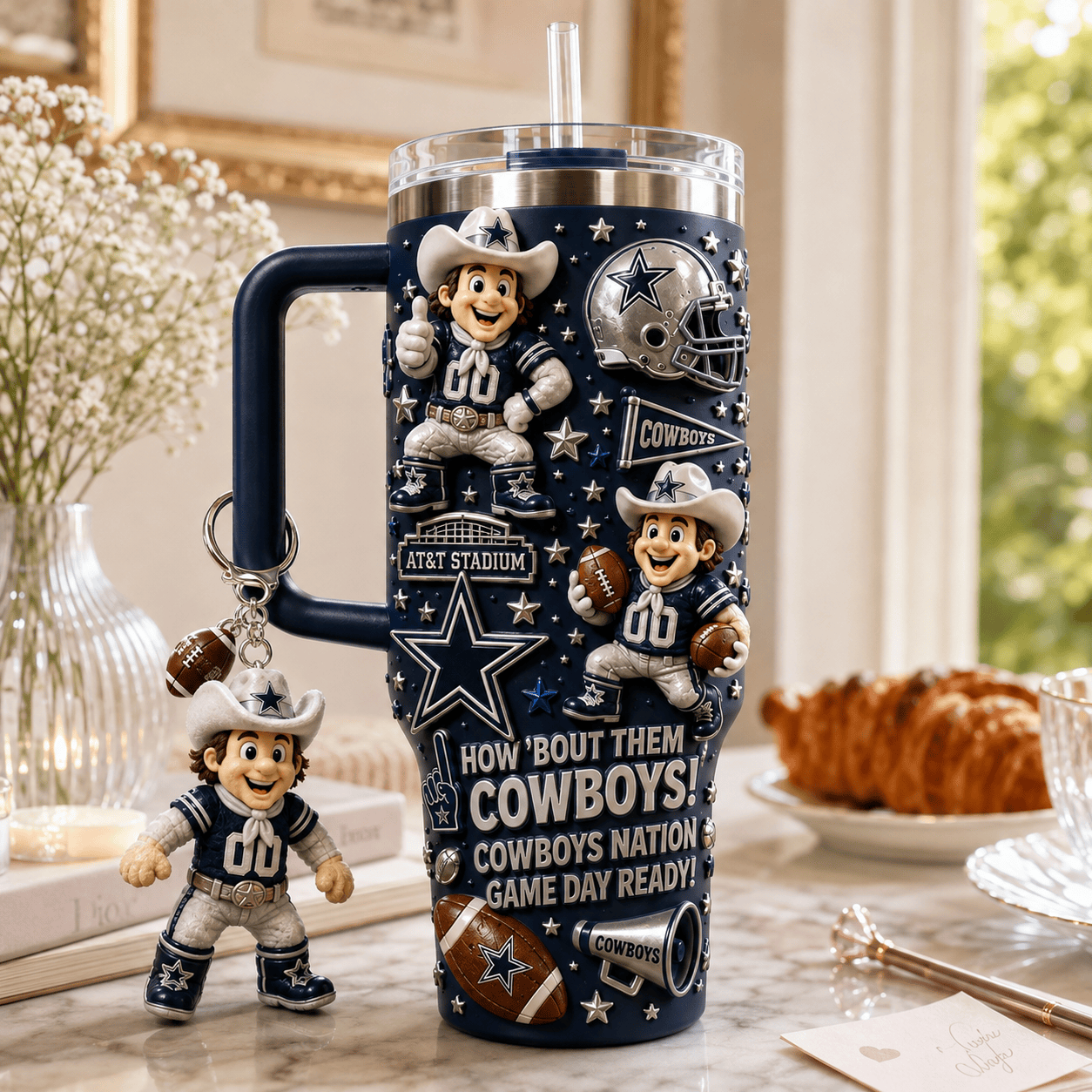 DLCB 40oz Tumbler With Handle DNBN