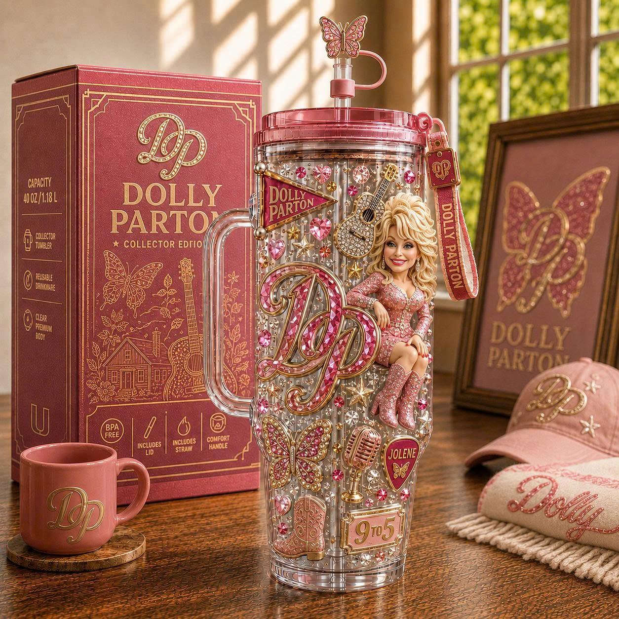 DLPT 40oz Tumbler With Handle NHVH