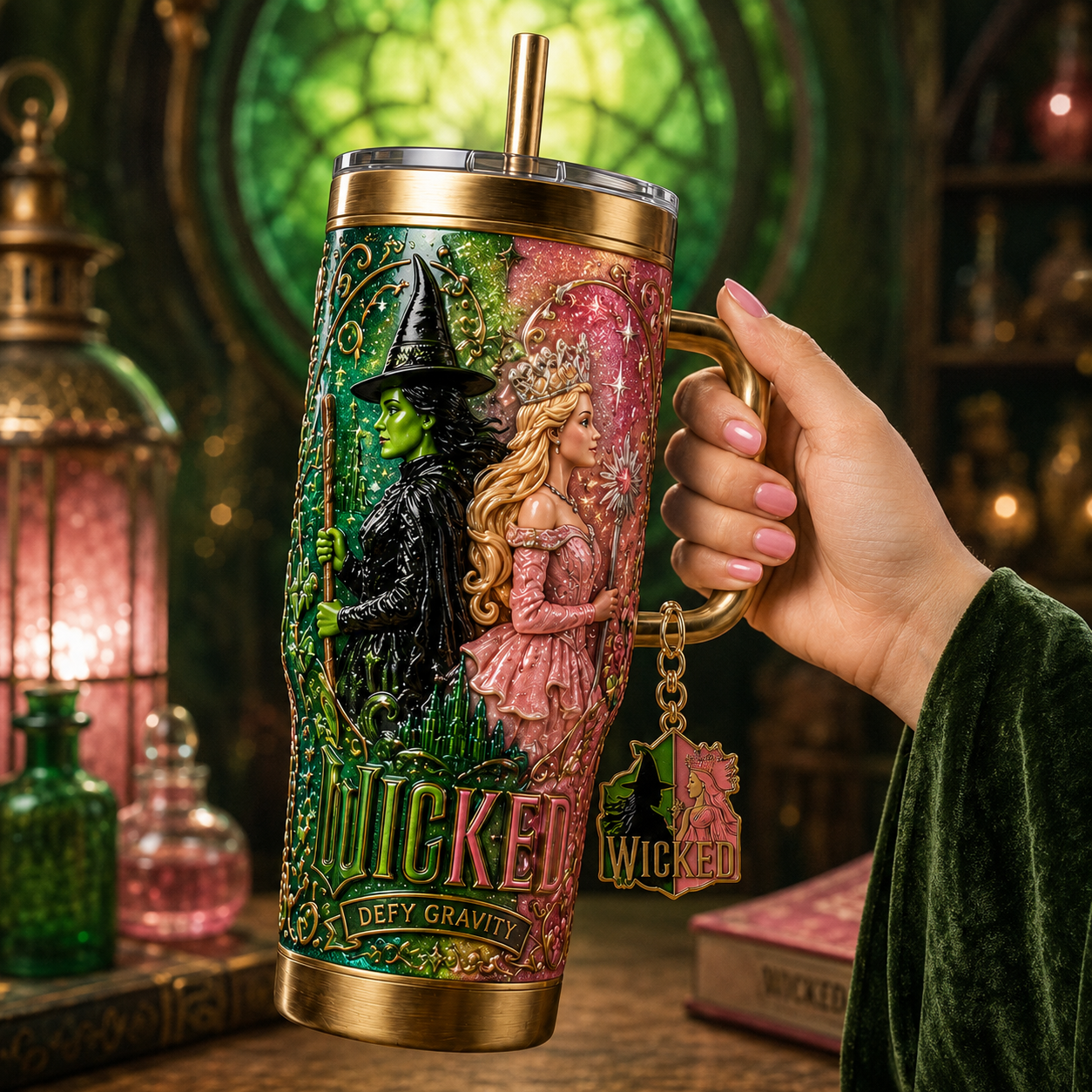 WCKD 40oz Tumbler With Handle TTNL