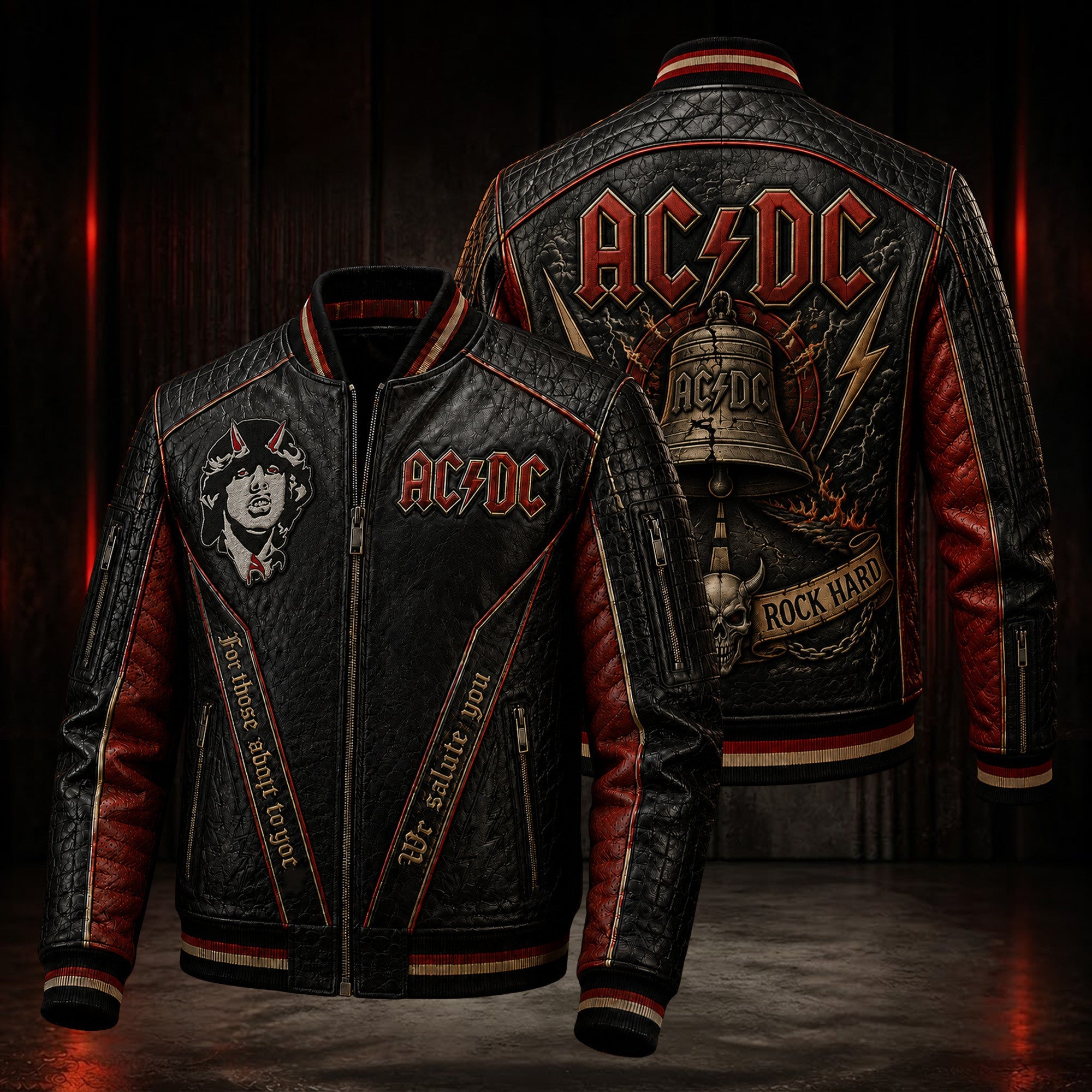 Premium ACD Leather Zipper Jacket PVNA