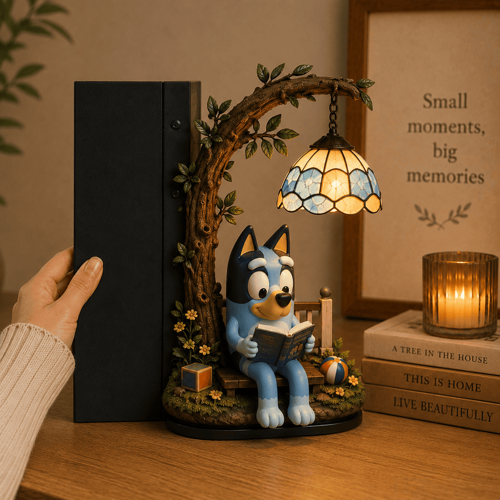 Premium BLU Bookshelf Figurines Lamp NTNA