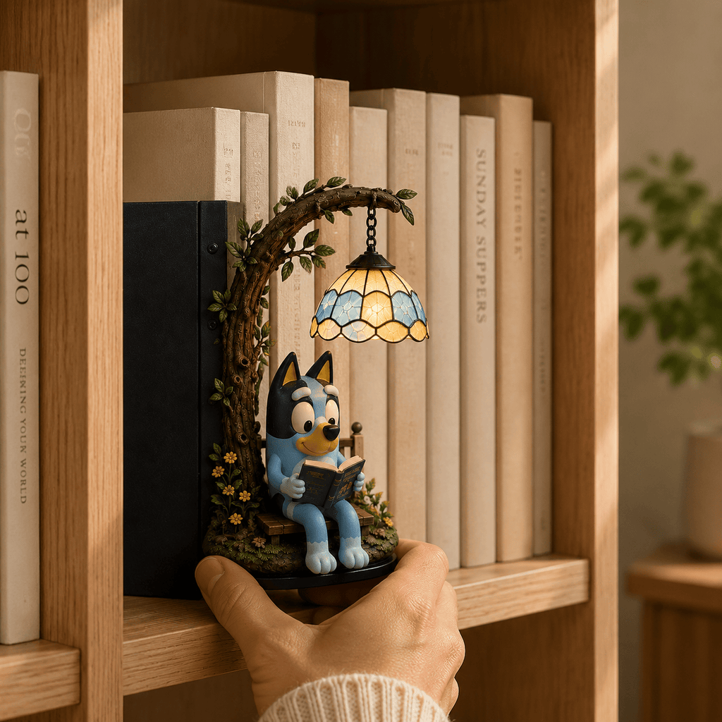 Premium BLU Bookshelf Figurines Lamp NTNA