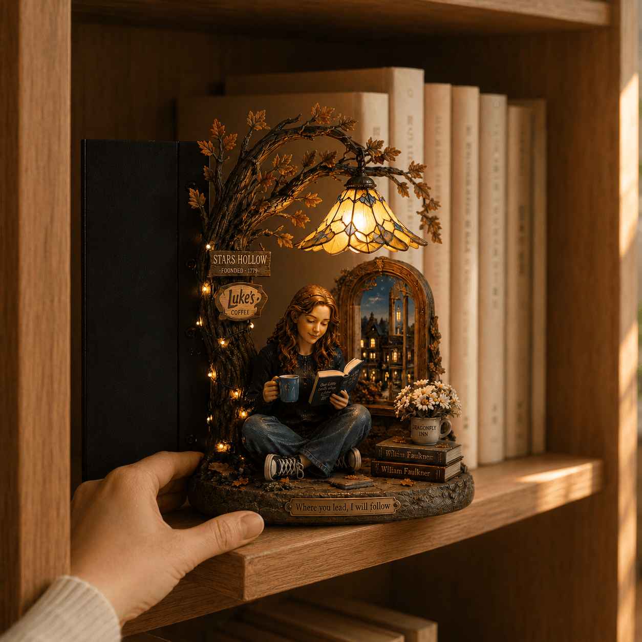 Premium GMG Bookshelf Figurines Lamp NTNA