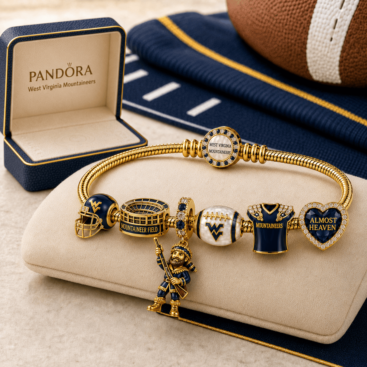 WVM Gold Charm Bracelet Set TMH