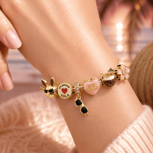 BBN Gold Charm Bracelet Set VTH