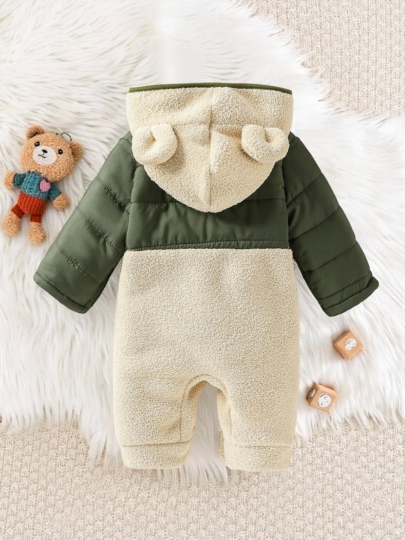 Baby Long Sleeve clothes newborn boys  girls warm thick one-piece Hooded clothes Romper winter For 0-1Y  Autumn Winter Jumpsuit